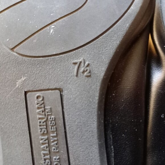 Christian Siriano flat studded black ballerinas shoes, size 7.5 - Picture 3 of 12